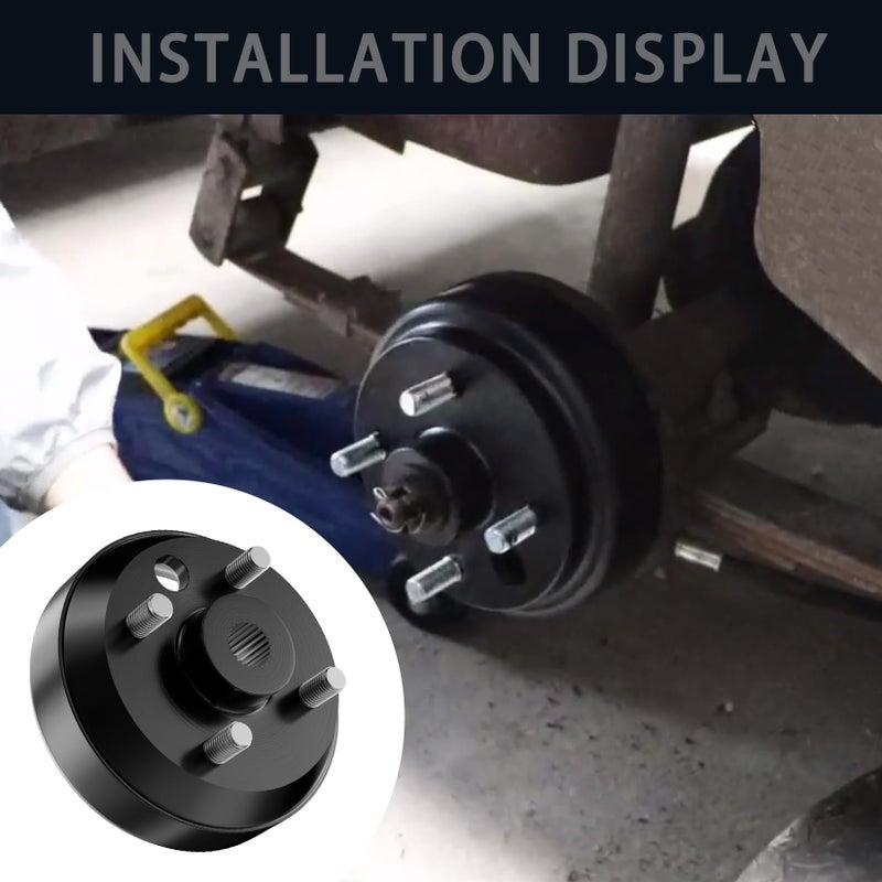 Drive-up Golf Cart Brake Drum Hub Assembly for EZGO TXT Electric 1982-Up Models Replaces OEM 19186-G1, 2 Packs - Image 4